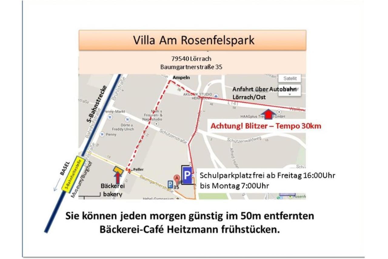 Villa Am Rosenfelspark Lorrach Ngoại thất bức ảnh